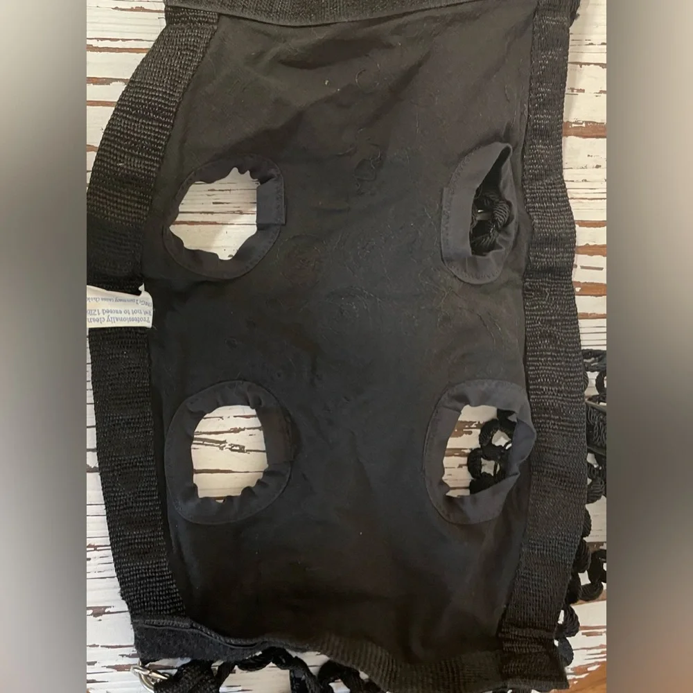 Black Floral Puppy Purse and Harness Large